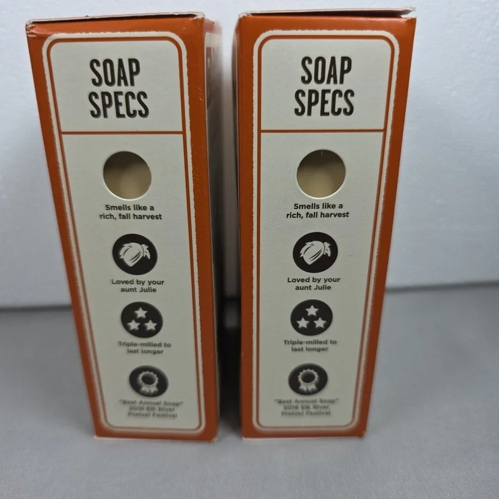 Duke Cannon Pumpkin‎ Spice Latte Bar Soap Holiday Scent Lot of 2